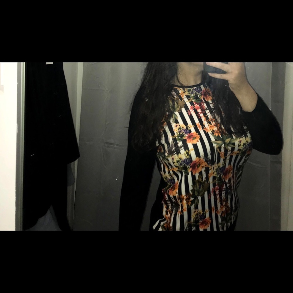 Floral long sleeve shirt